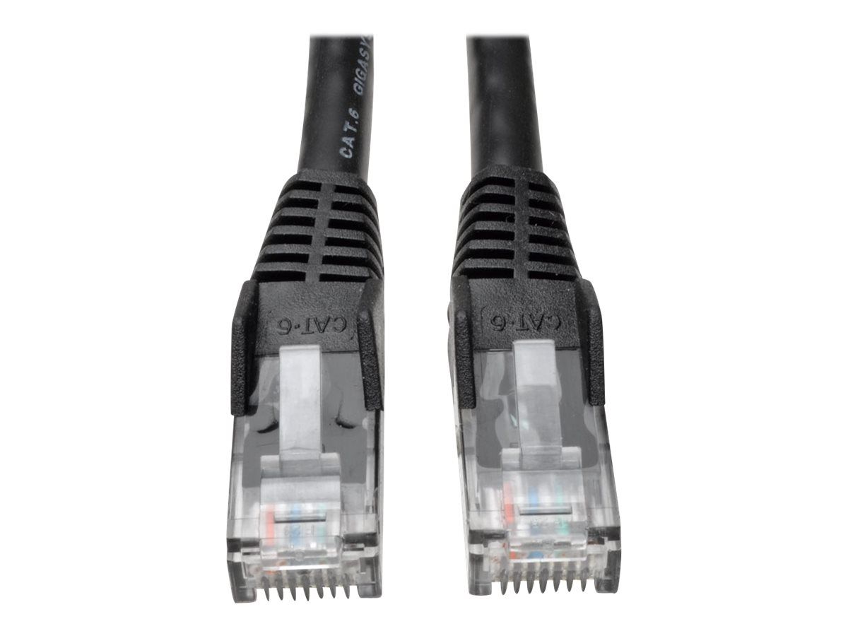 Eaton Tripp Lite Cat6 Gigabit Snagless Ethernet Cable, 3 ft, Black