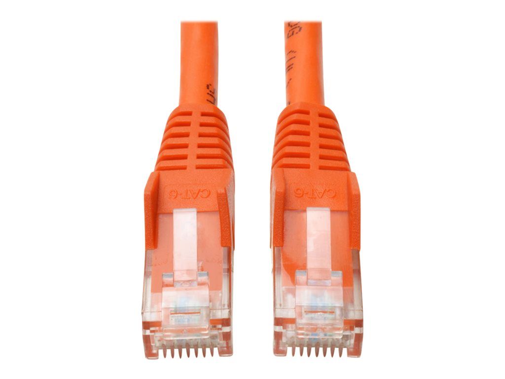 Eaton Tripp Lite Cat6 Gigabit Snagless Ethernet Cable, 7 ft, Orange