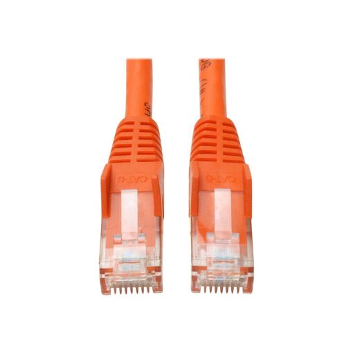 Cable de Ethernet Eaton Tripp Lite Cat6 Gigabit sin enganches, 7 pies, Naranja