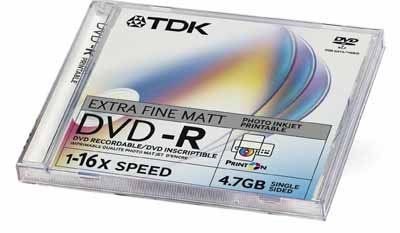 Imation DVD-R 4.7GB 16x Printable Surface - CD Case