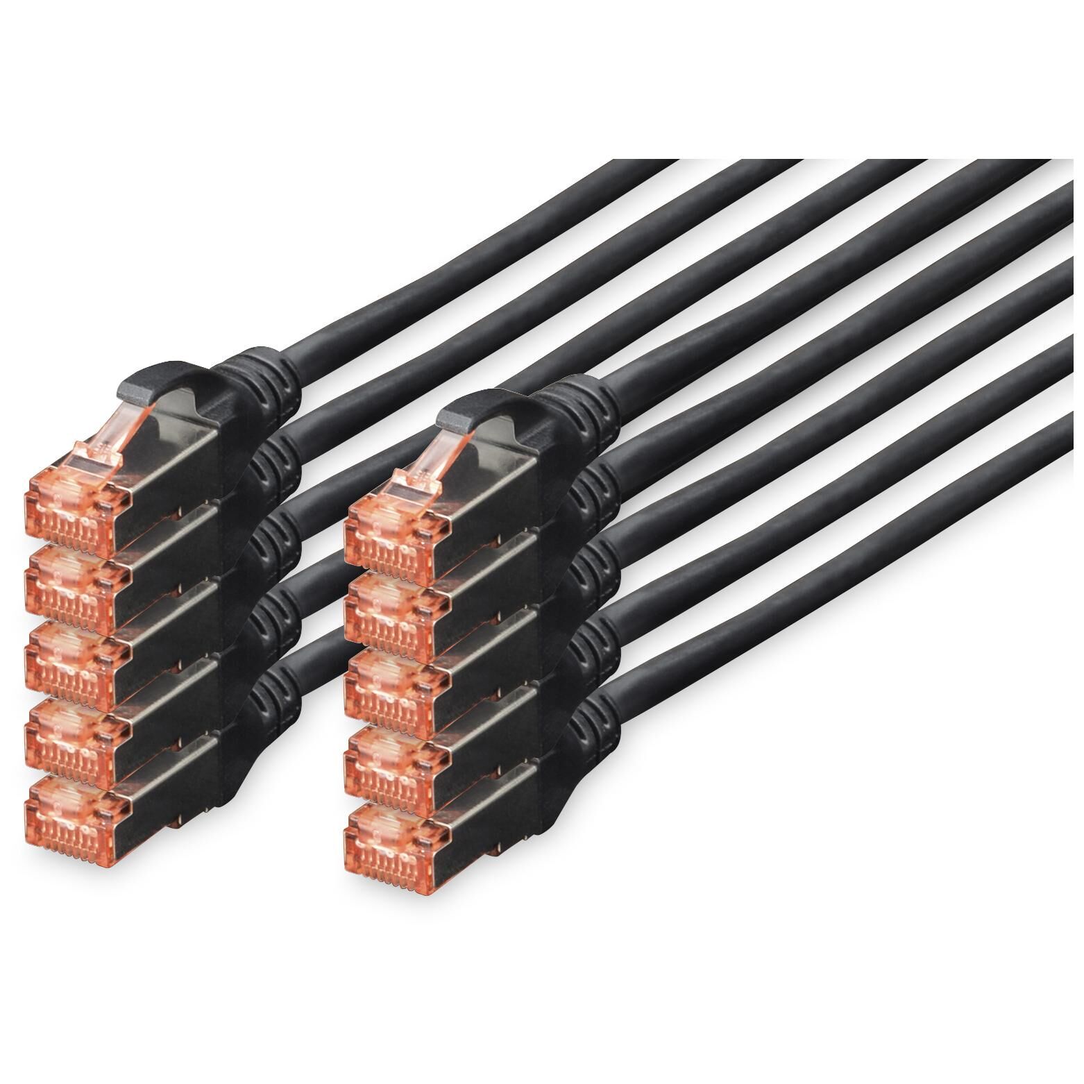 Digitus CAT 6 S/FTP Cable Patch, 10-Pack