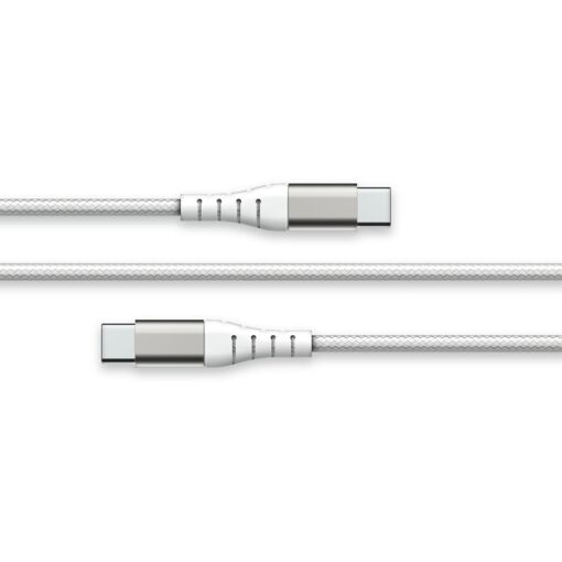 Cable USB C/USB C de 2 m 3 A con Garantía de Por Vida - Blanco