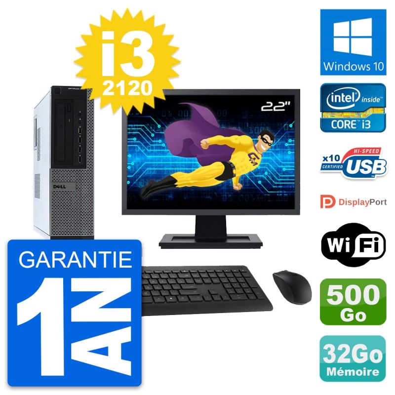 Dell OptiPlex 990 DT 22-Inch Computer