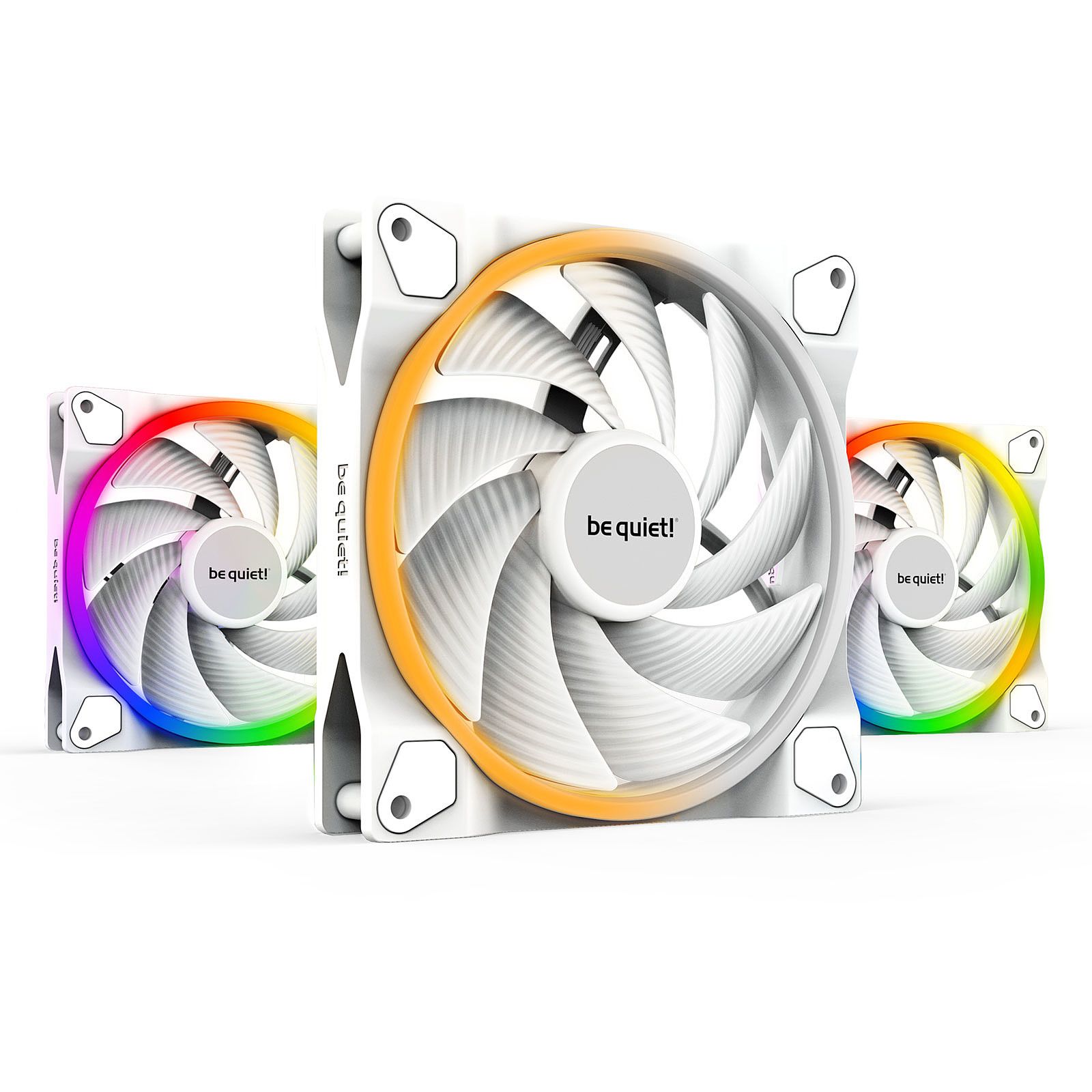 Be Quiet! Light Wings 140mm PWM HS3er WH High-Speed Fan Triple Pack