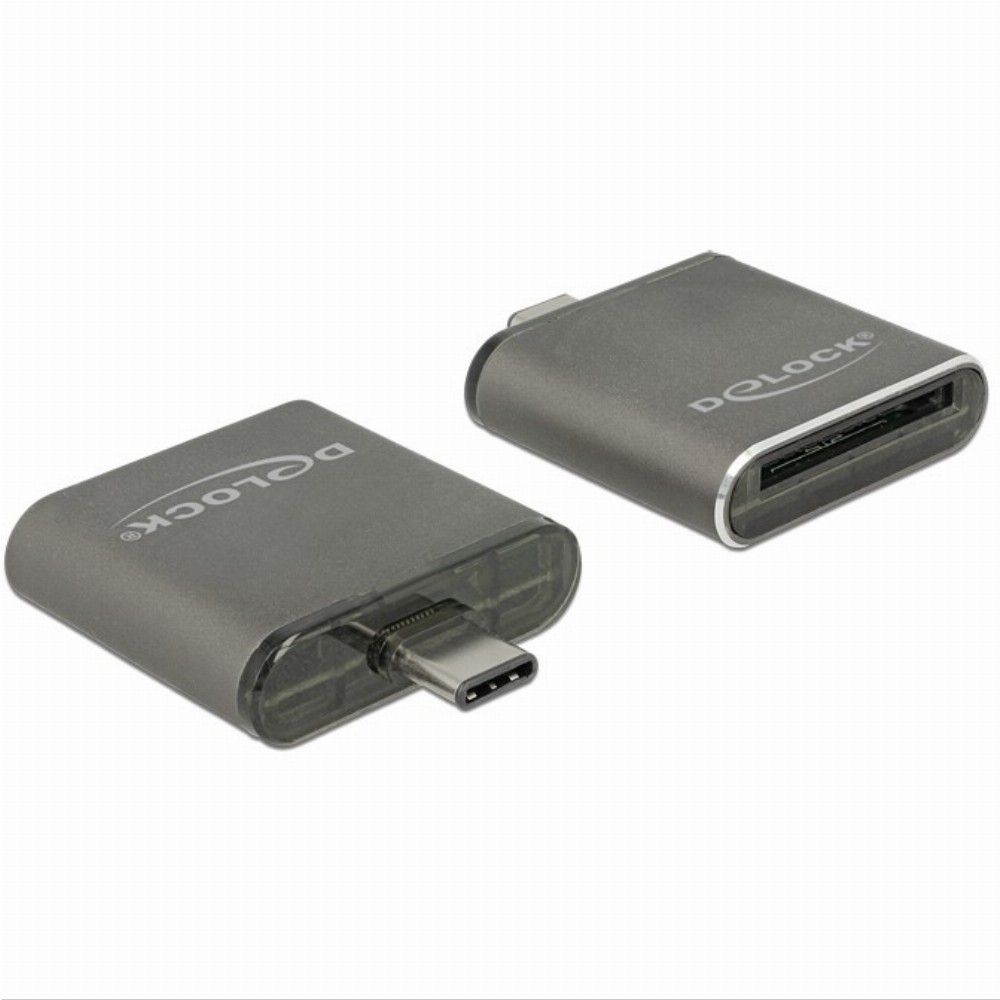 Delock USB-C Card Reader (SDHC/SDXC UHS-II/MMC Single Slot)