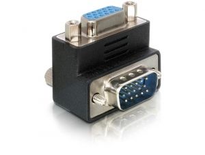 Adaptador VGA Delock de 90 grados (conectores de 15 pines, macho/hembra)