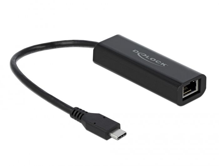 Adaptador de red Delock 66298 5000 Mbps, USB-C y Thunderbolt 3