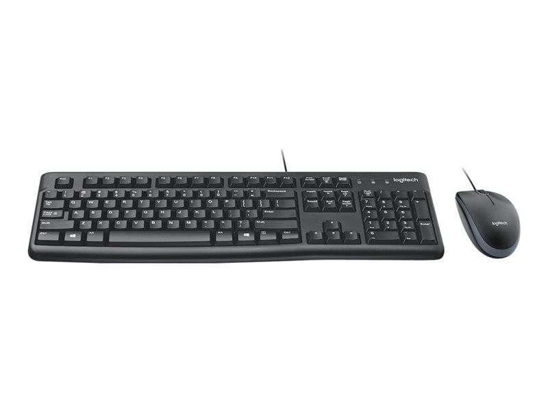 Logitech Desktop MK120 Keyboard and Mouse Set, USB, Italian