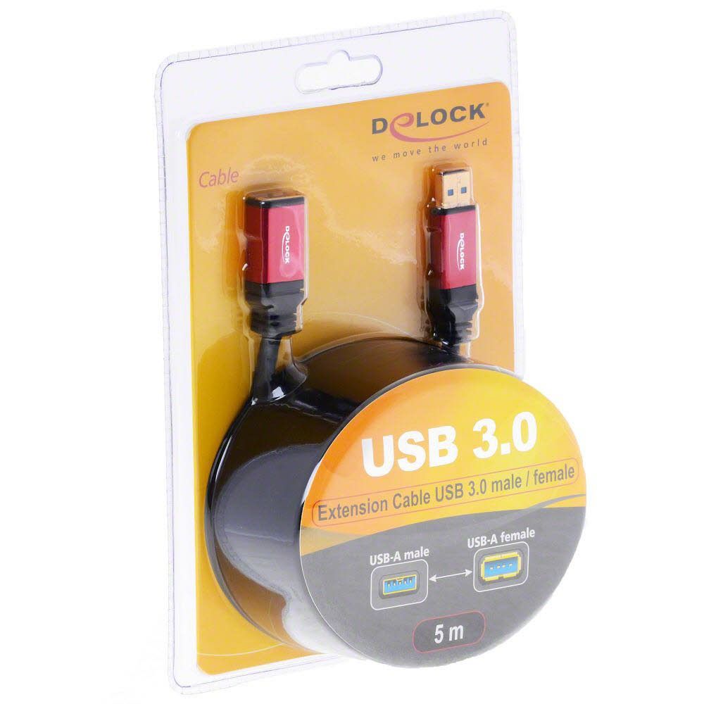 Cable de extensión USB Delock Premium 5m