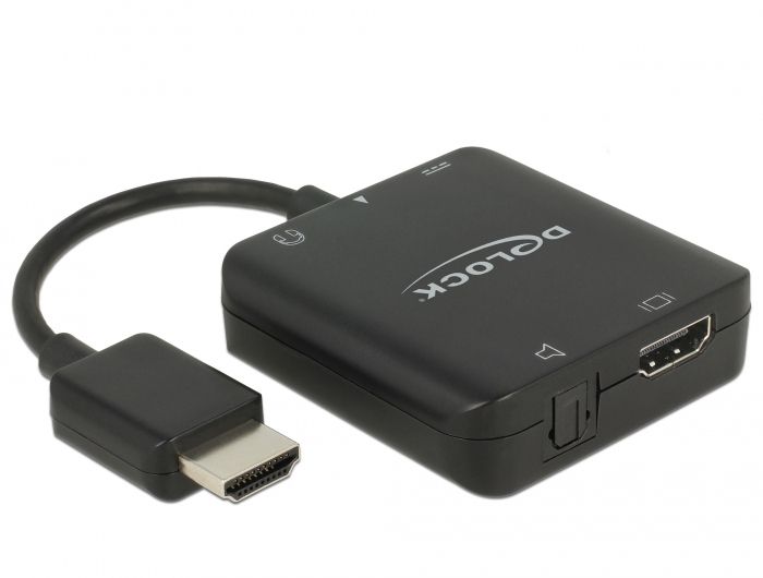 Cable y adaptador Delock 63276 HDMI Tipo A (Estándar) Negro