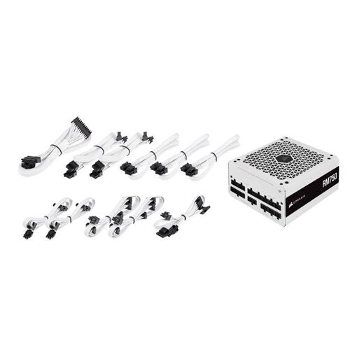 Corsair RM750 - Alimentation PC - ATX12V 2.4/ EPS12V - 80 PLUS Gold - 100-240V CA - 750W - Blanc