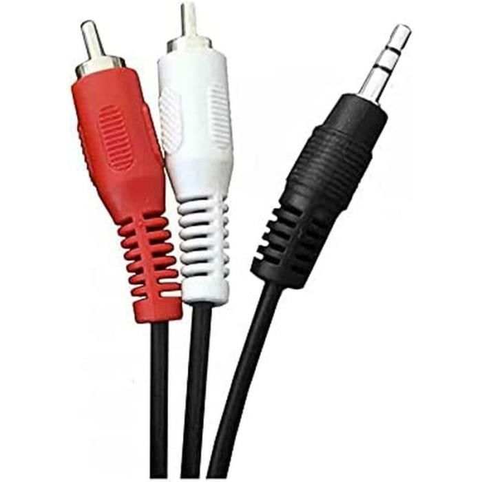 EDM 3.5mm Audio Cable to 2 RCA, 1.5m