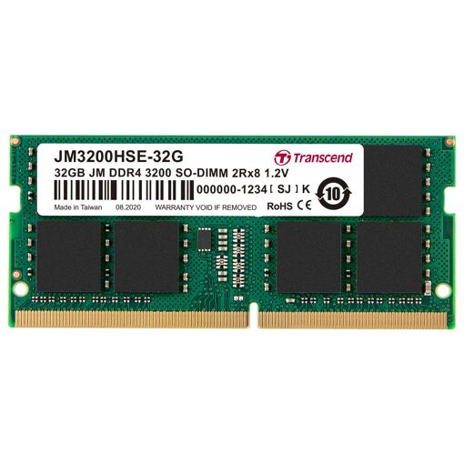 Módulo de memoria Transcend JetRam 32GB (2x8GB) DDR4 SO-DIMM 3200MHz