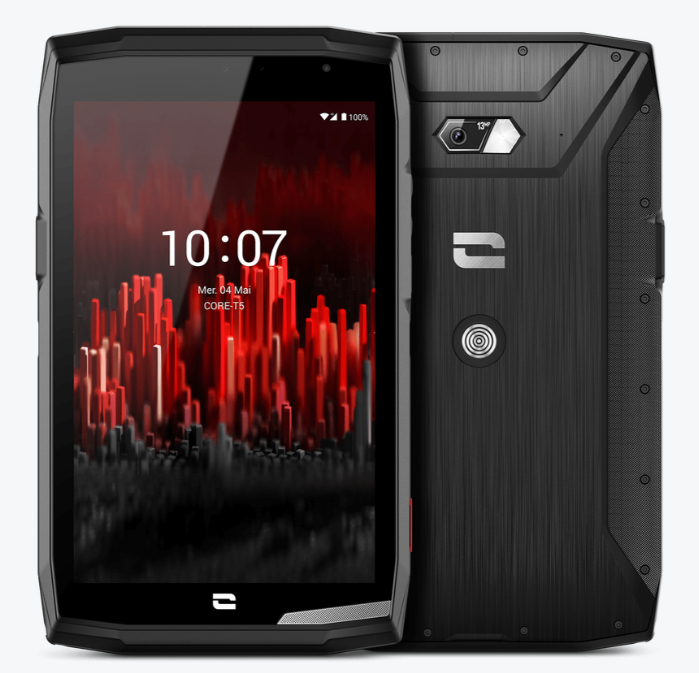 Crosscall CORE-T5 8-Inch 4G Smartphone - 64GB, 7000mAh Battery, Black