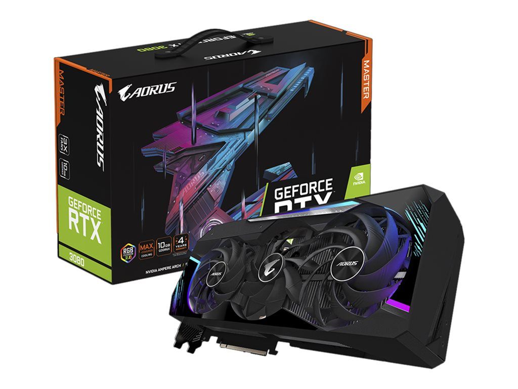 Gigabyte AORUS GeForce RTX 3080 MASTER 10G (rev. 3.0) Graphics Card