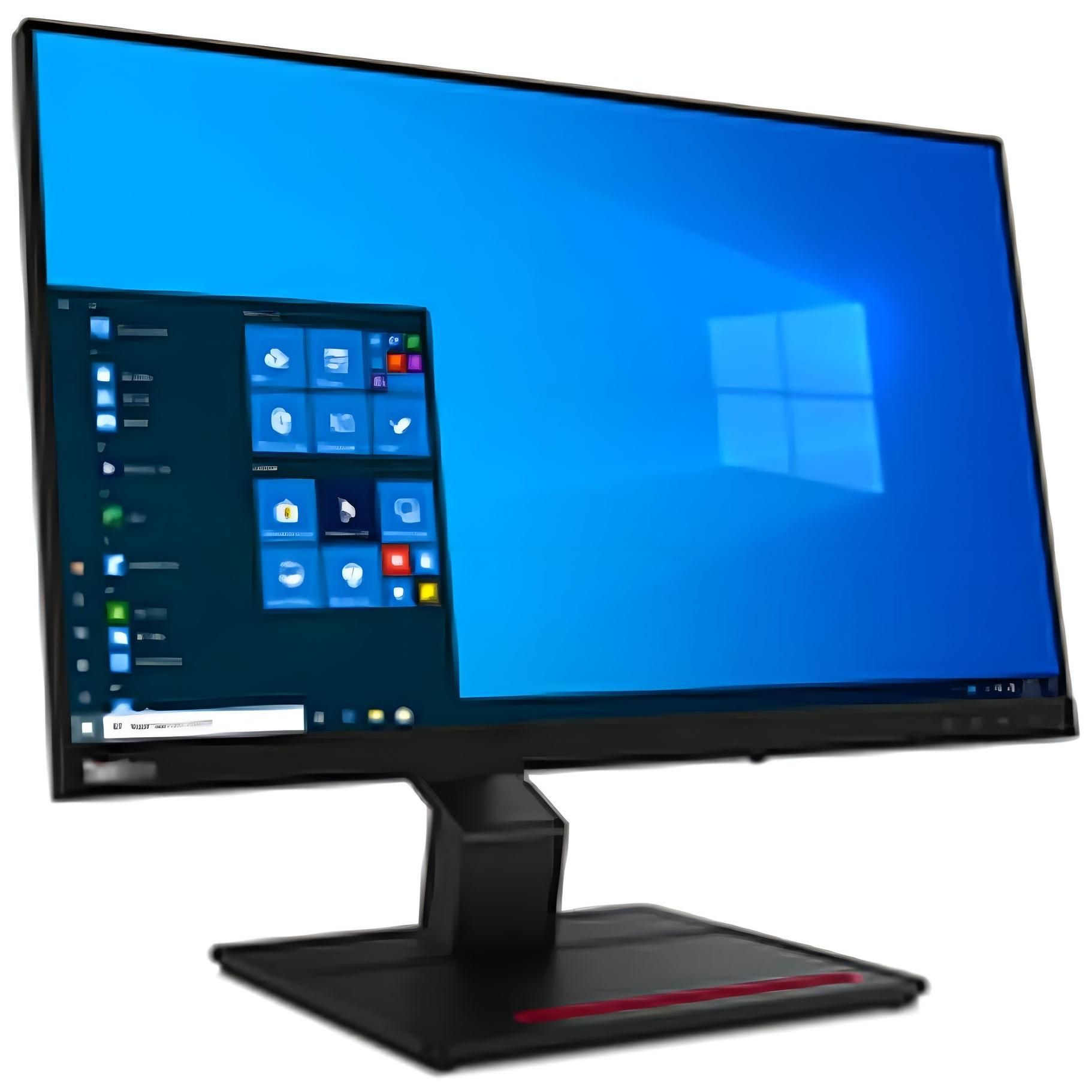 Lenovo ThinkVision T24t-20 - 23.8" LED Touchscreen Monitor - Full HD (1080p) @ 60Hz - IPS - Black Raven