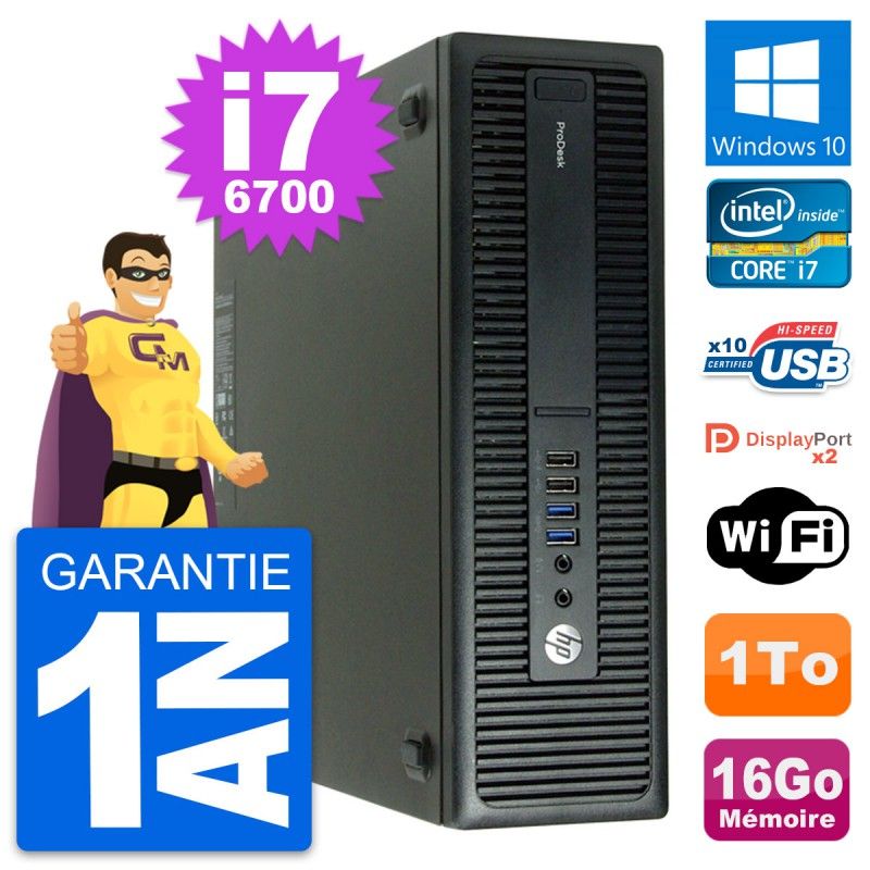 HP ProDesk 600 G2 Mini PC - Intel Core i7, 16GB RAM, 1TB Storage, Windows 10