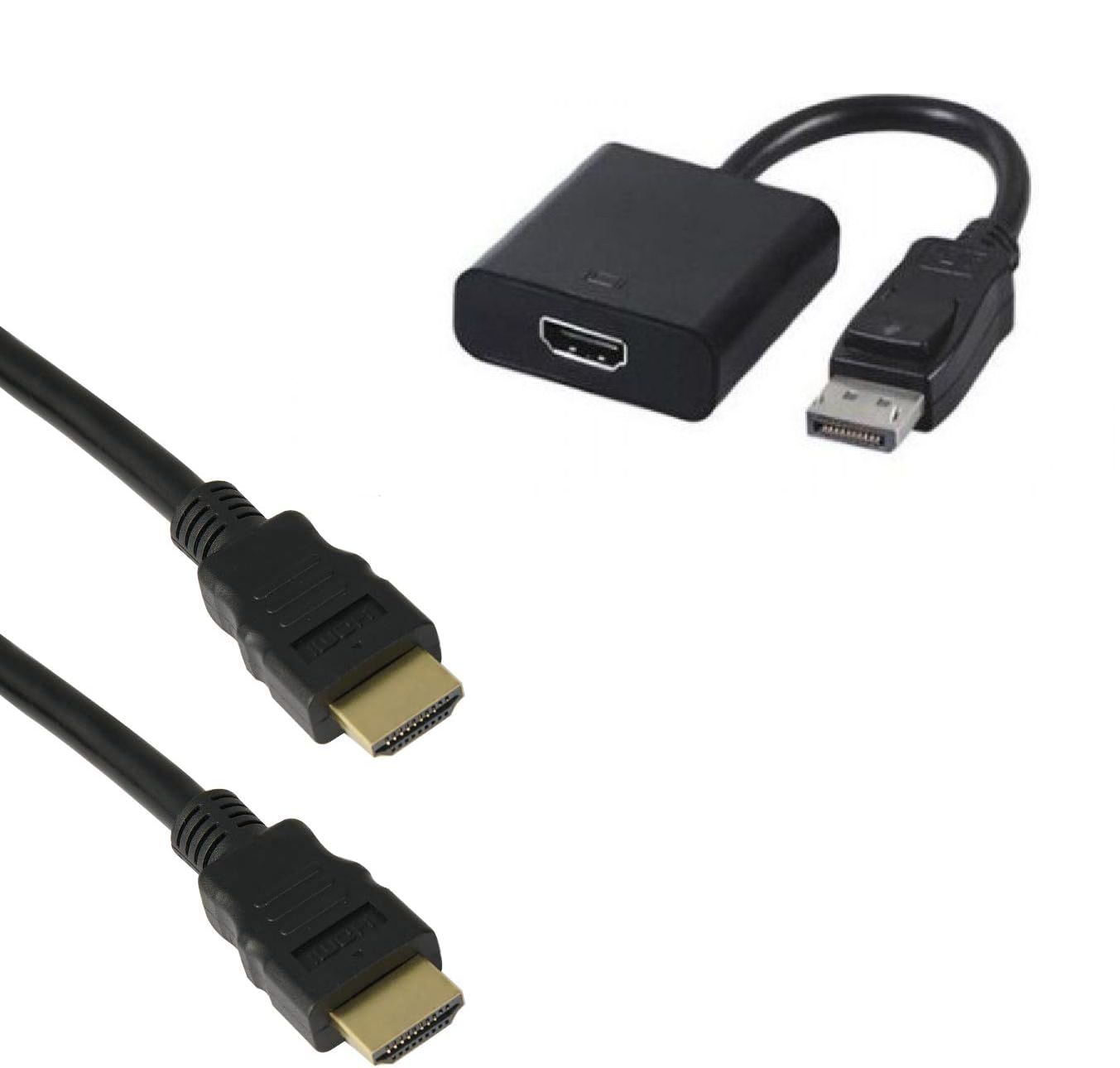 DisplayPort to HDMI Adapter + 1-Meter HDMI Cable - Straße Tech®