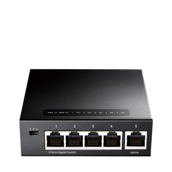 Cudy GS105 Gigabit Ethernet Switch (10/100/1000) - Black