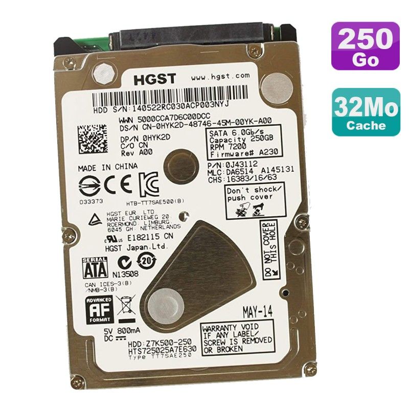 Seagate 250GB Internal Hard Drive 2.5" SATA 3.0