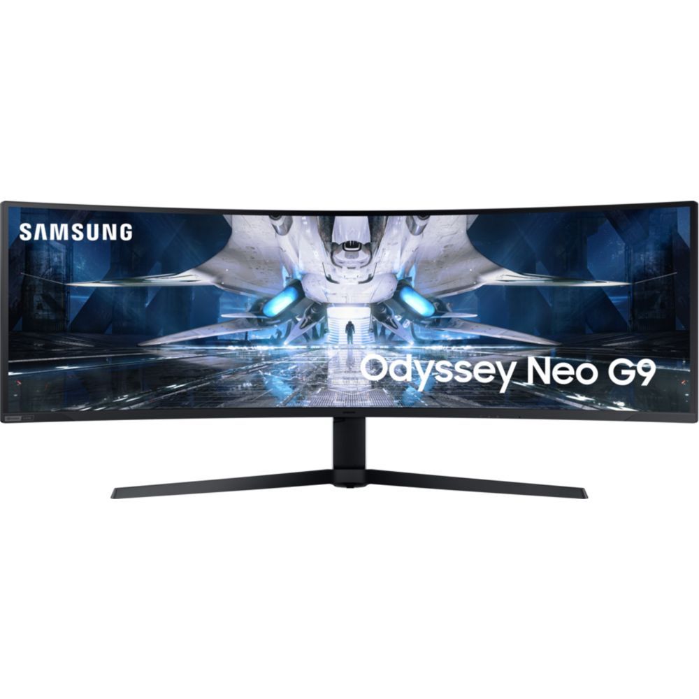 Samsung Odyssey Neo G9 S49AG950NU - QLED Monitor - Curved - 49" (48.7" Visible) - 5120 x 1440 Dual Quad HD @ 240Hz - VA - 2000 cd/m² - 1000000:1 - HDR10+ - 1ms - 2x HDMI, DisplayPort - Black