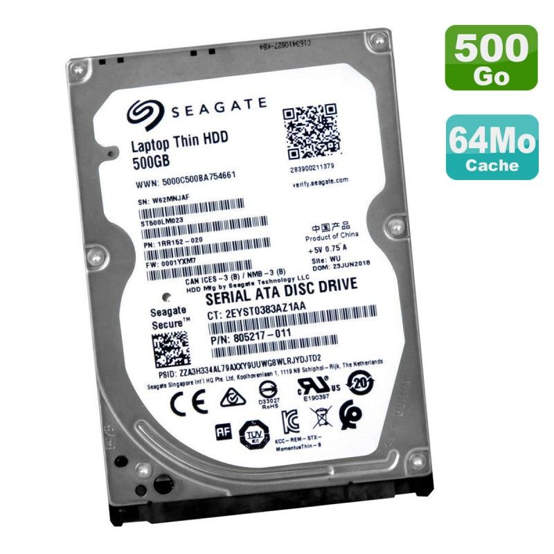 Seagate Laptop Thin 2.5" SATA III 500GB Hard Drive