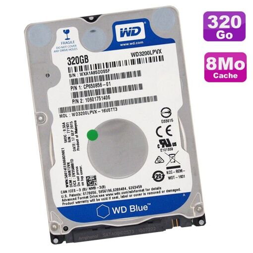 Disco duro interno WD Blue WD3200LPVX-16V0TT3 de 320 GB