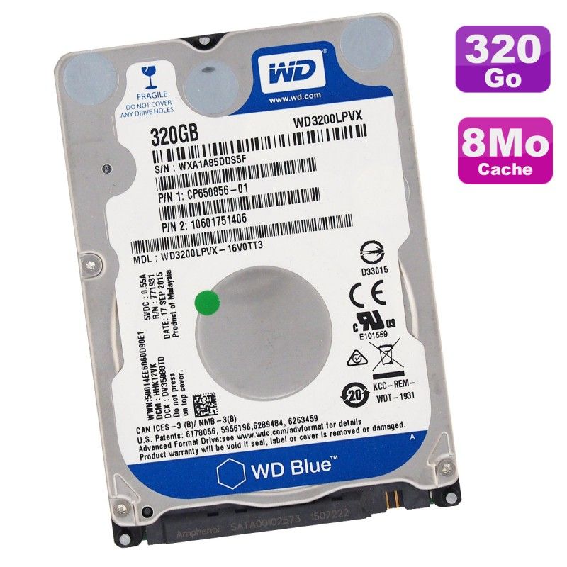 WD Blue 320GB 2.5-inch SATA Hard Drive