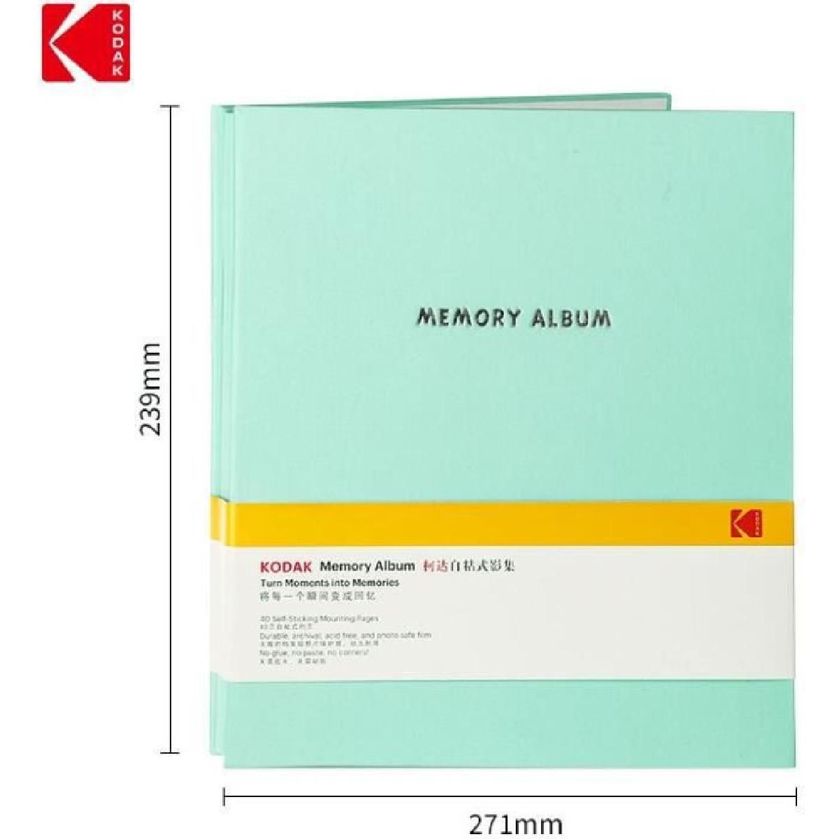Kodak Photo Album, 20 Adhesive Pages, 23.5x27cm, Green