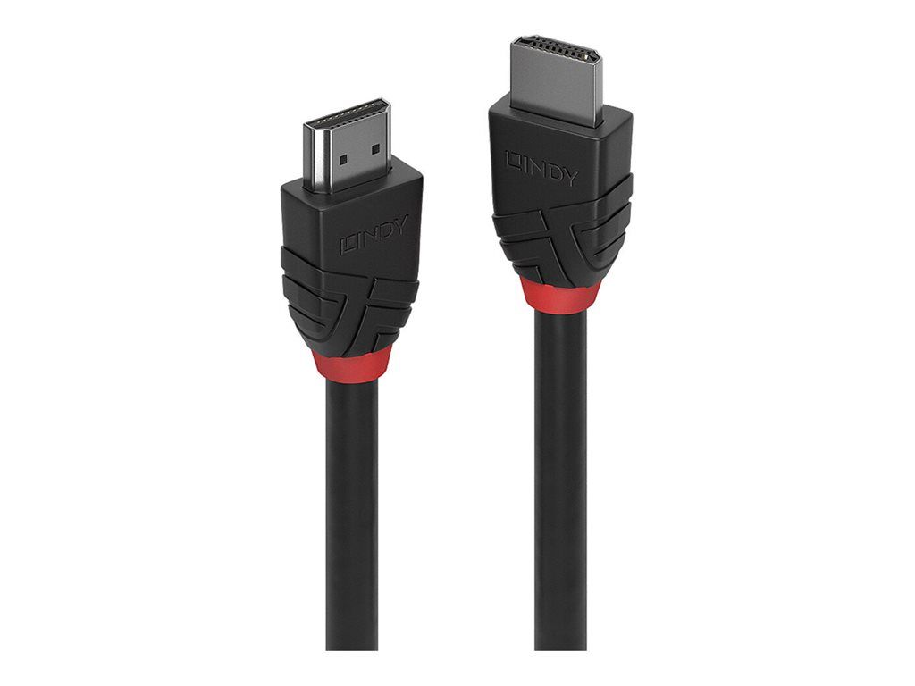 Lindy Anthra Line HDMI Cable - 0.5m, Triple Shielded, Black, Round