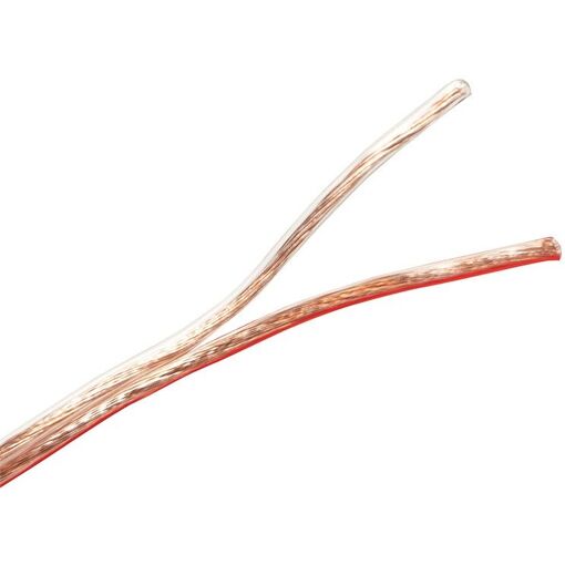 Cable de altavoces transparente 2direct - 1,5 mm² - 50 m