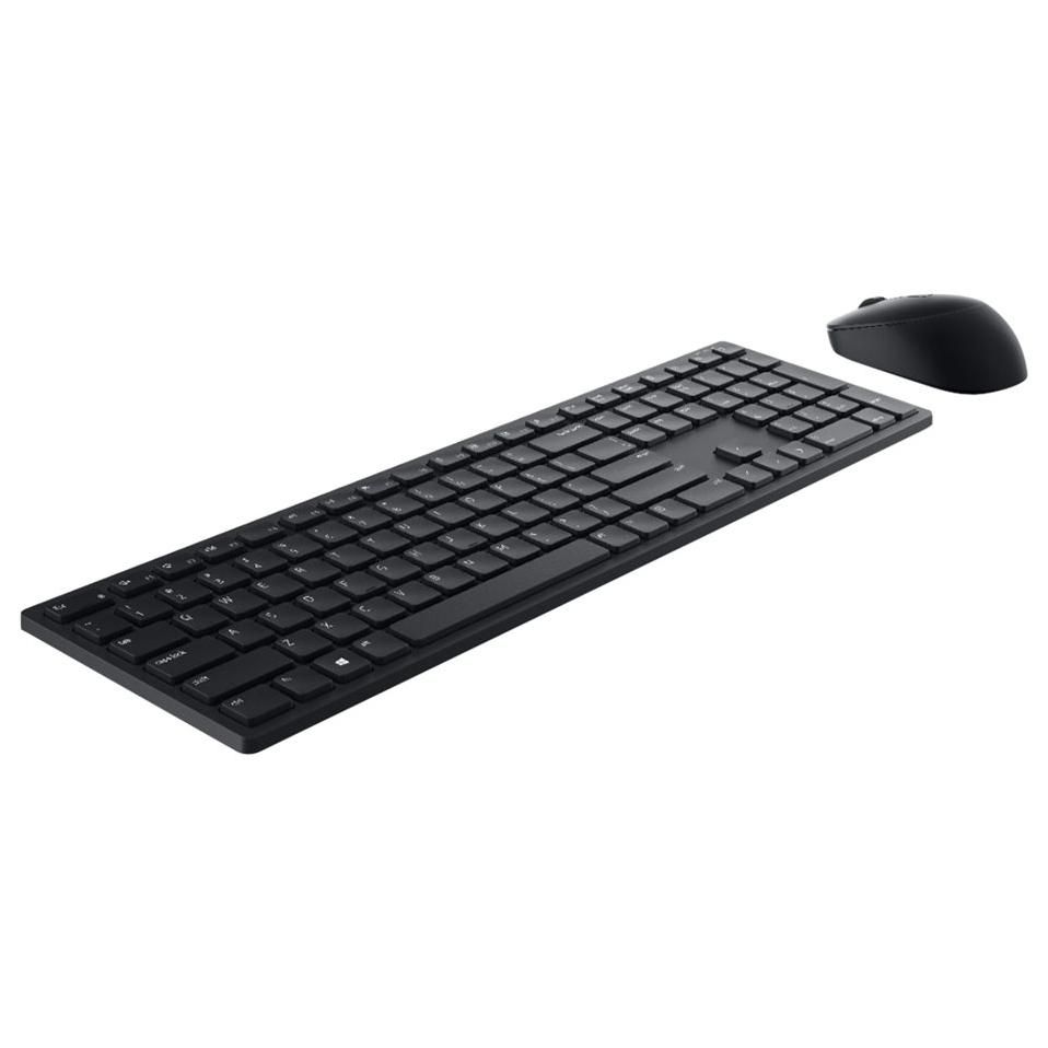 Dell Pro Wireless Keyboard and Mouse KM5221W - Black, QWERTY Layout, 2.4GHz