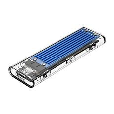Orico M.2 SSD Enclosure, Transparent Blue (TCM2-C3)