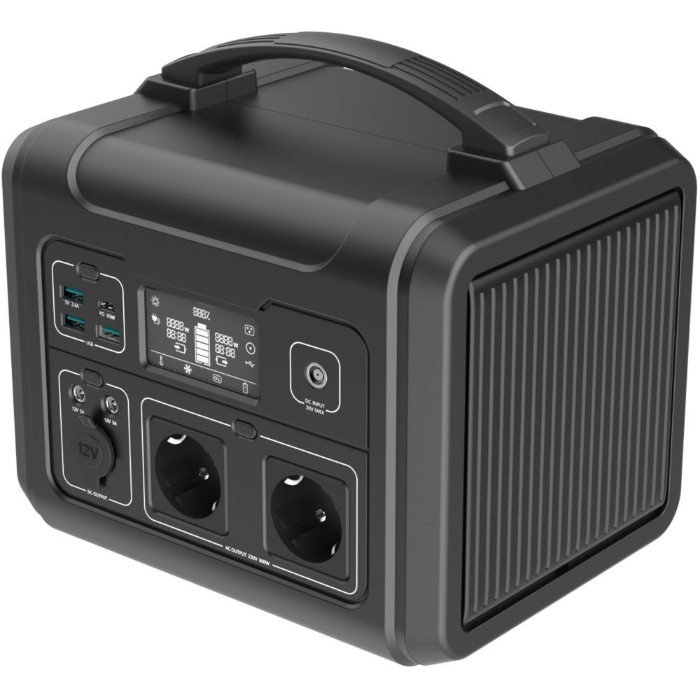 Hikvision Ezviz Ps600 Portable Power Station - 600W, Lithium Ion Battery 607.36Wh, 7 Output Connectors (EU)