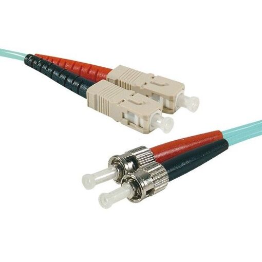 Cable Exertis Connect, 3 m, OM3, Duplex, 50/125 micras, sin halógeno, turquesa