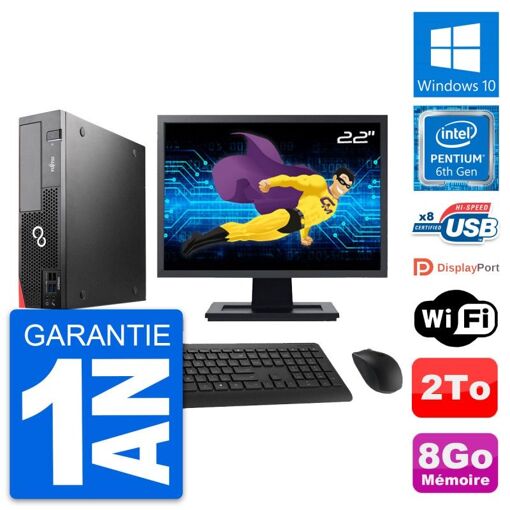 Computadora de escritorio Fujitsu D556 DT de 22 pulgadas