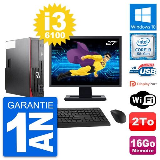 Computadora de escritorio Fujitsu D556 DT de 27 pulgadas