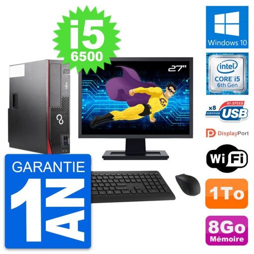 PC de escritorio Fujitsu D556 DT de 27 pulgadas