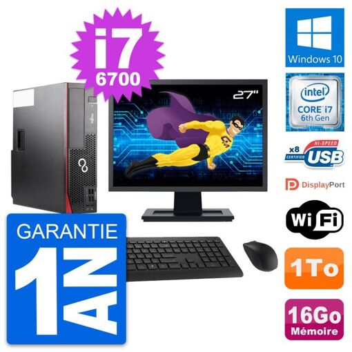 PC de escritorio Fujitsu D556 DT de 27 pulgadas