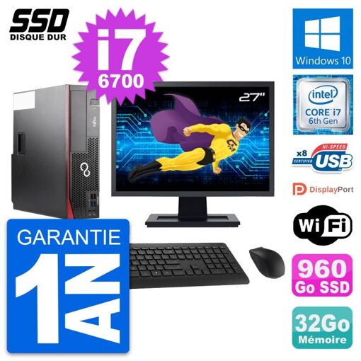 PC de escritorio Fujitsu D556 DT de 27 pulgadas