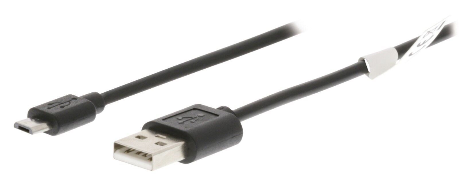 Nedis Valueline USB Cable - 1m, Type-M to Micro-USB B, USB 2.0, Black