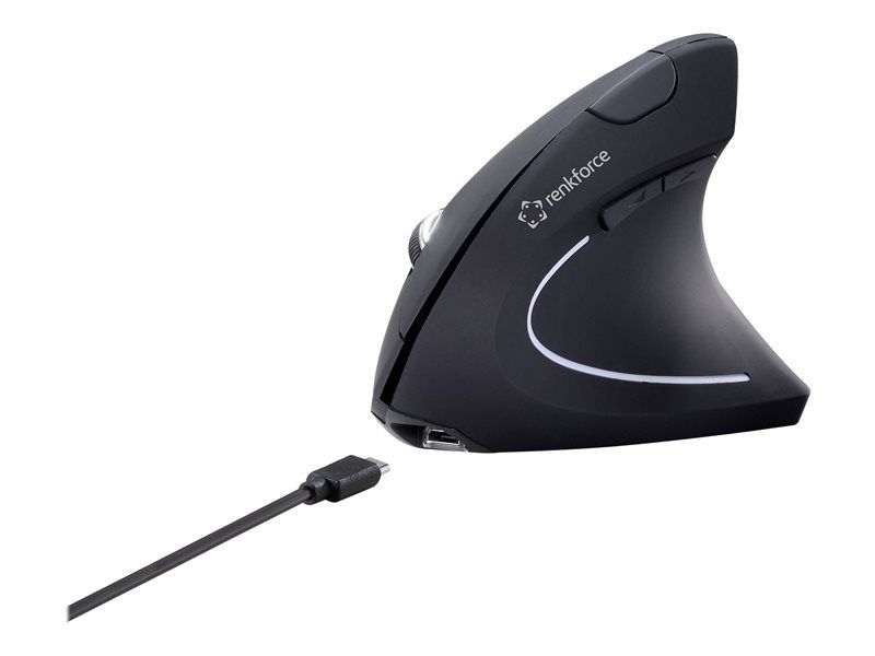 Ratón vertical inalámbrico Renkforce RF-WM-322 para diestros