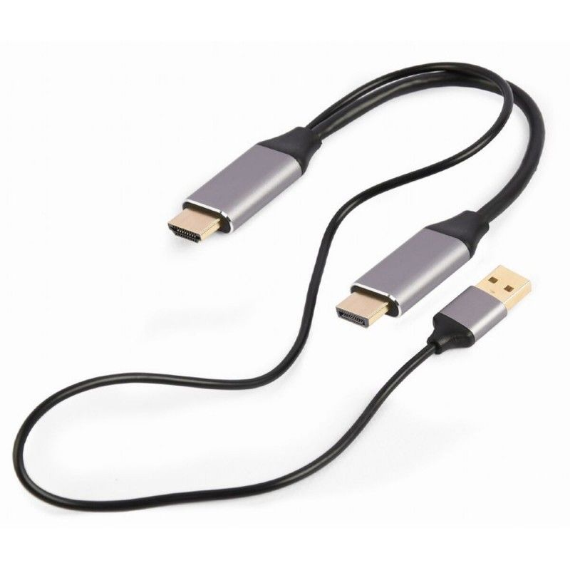 Gembird A-HDMIM-DPM-01 2m DisplayPort to HDMI Adapter - Black