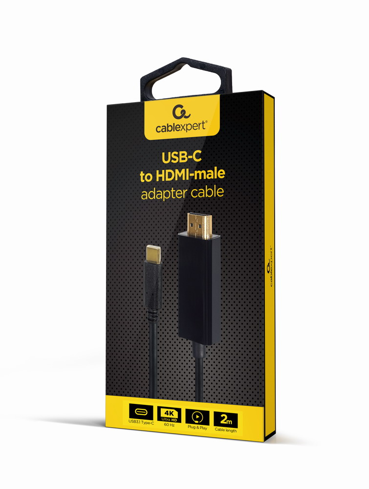 Gembird USB-C to HDMI Adapter 2m Black