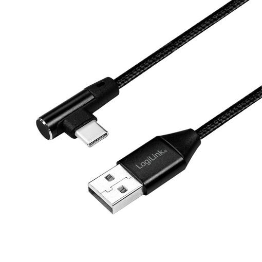 Câble LogiLink USB 2.0 - 1 m, Type A vers Type C, Noir