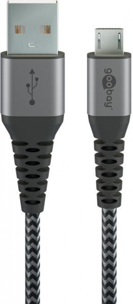 Goobay USB 3.0 to Micro USB Cable, 2m (Grey)