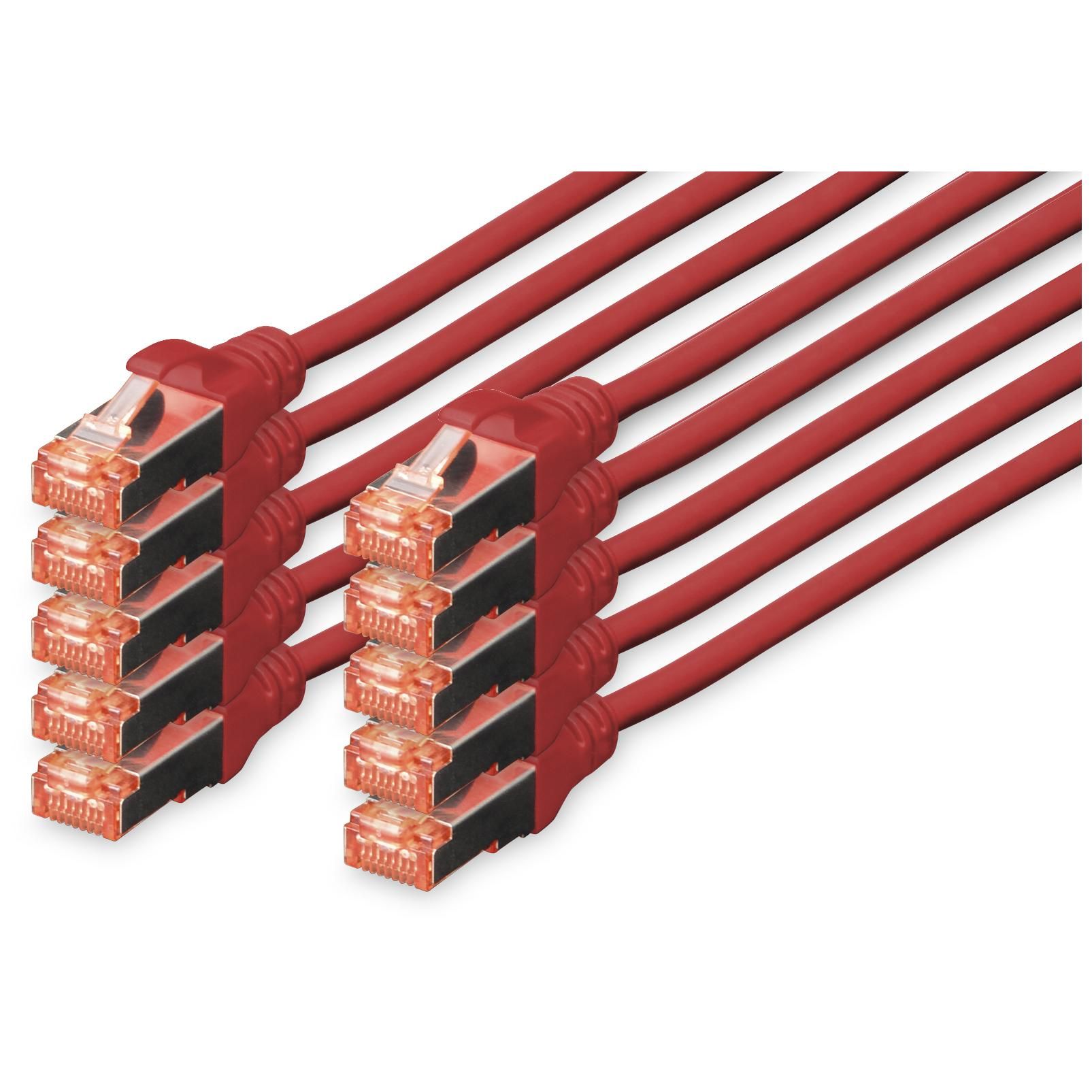 Digitus CAT 6 S/FTP Cable Patch, 10-Pack