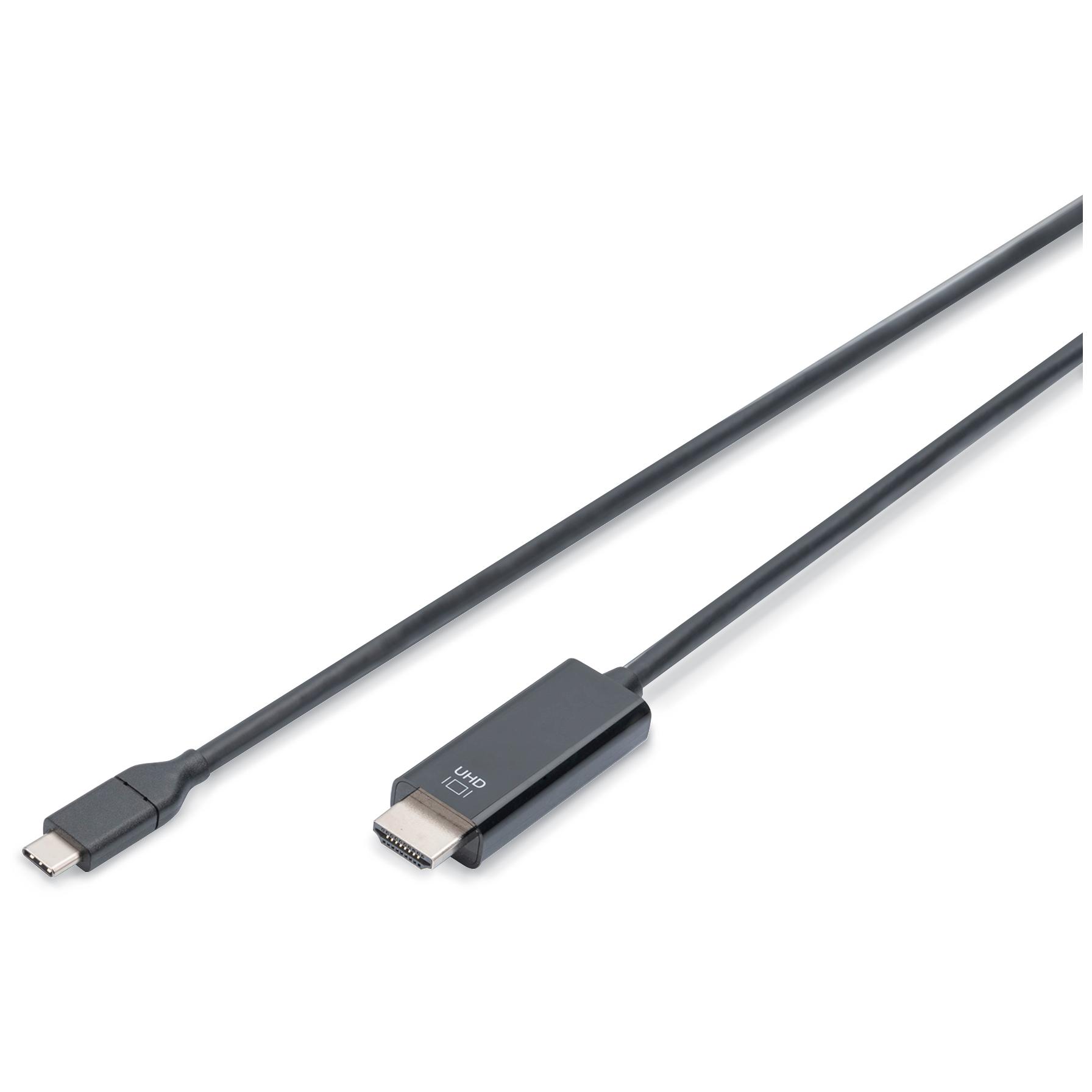 Digitus USB-C to HDMI Cable 2m with Ferrite Filter - 4K/2K 60Hz