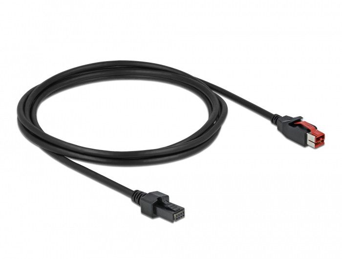 Delock 2m PoweredUSB Printer Cable, Black