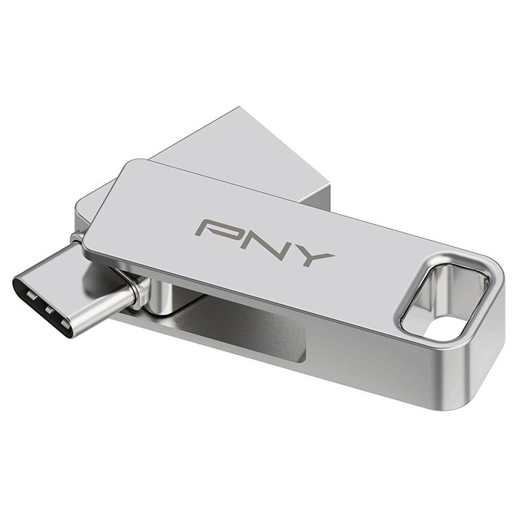PNY Duo-Link - USB Flash Drive - 128GB - USB 3.2 Gen 1 / USB-C
